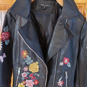 Embroidered Moto jacket